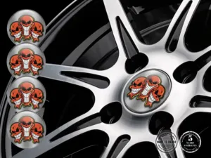 Hub Cap Sticker Style Plasma Flow Turbo Surge